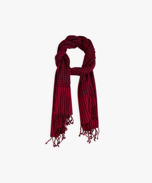 agnes b.（アニエスベー） マフラー チェック ウール ストール ”Victor