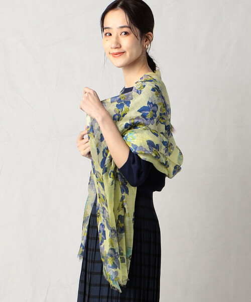 「Comme ca Mature」 ストール FREE パープル レディース_画像2