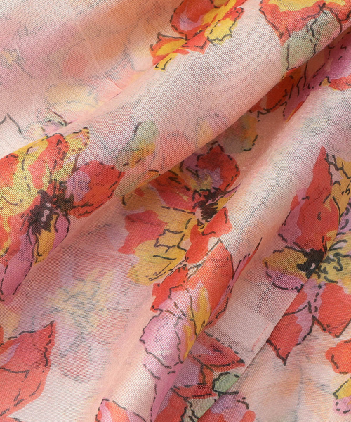 「Comme ca Mature」 ストール FREE パープル レディース_画像7