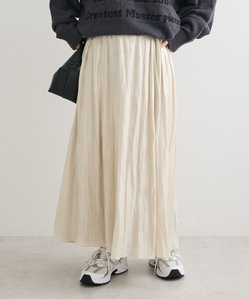 Green Parks（グリーンパークス） スカート シャイニーサテンセルフ