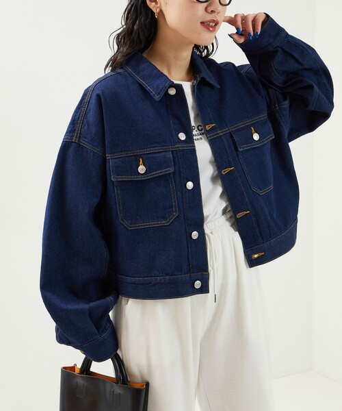 FREAK'S STORE（フリークスストア） デニムジャケット フリ- ネイビー