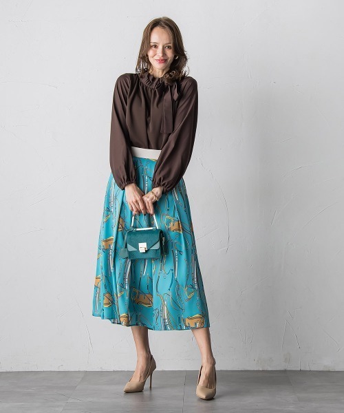 Viaggio Blu（ビアッジョブルー） tシャツ サイドリボンカットソー