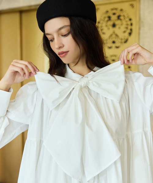 EIMY ISTOIRE（エイミーイストワール） シャツワンピース F サックス