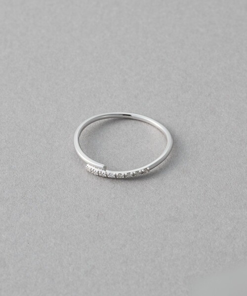 ete（エテ） 指輪 リング 「レイヤード」 K10WG ダイヤモンド リング