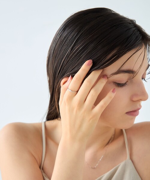 ete（エテ） 指輪 リング 「レイヤード」 K10WG ダイヤモンド リング