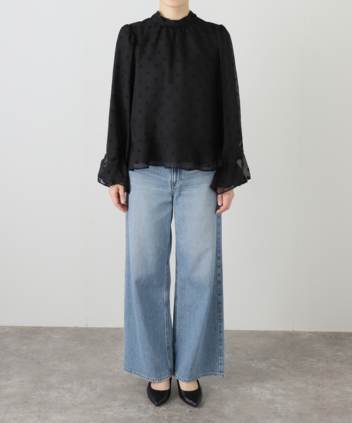 ラ トータリテ（La TOTALITE）/【洗える】2WAYフリルスリーブブラウス La TOTALITE（ラ トータリテ） ブラウス シャツ 「洗える」2WAYフリル