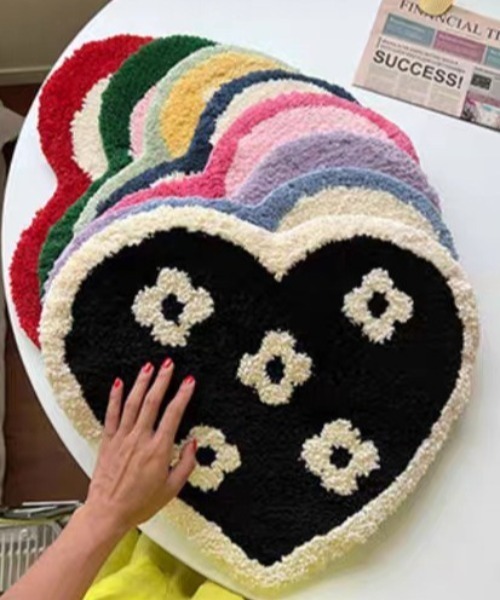 ラグ ラグマット 滑り止め付 ハート型 ふわふわ / マット : ZOZOTOWN