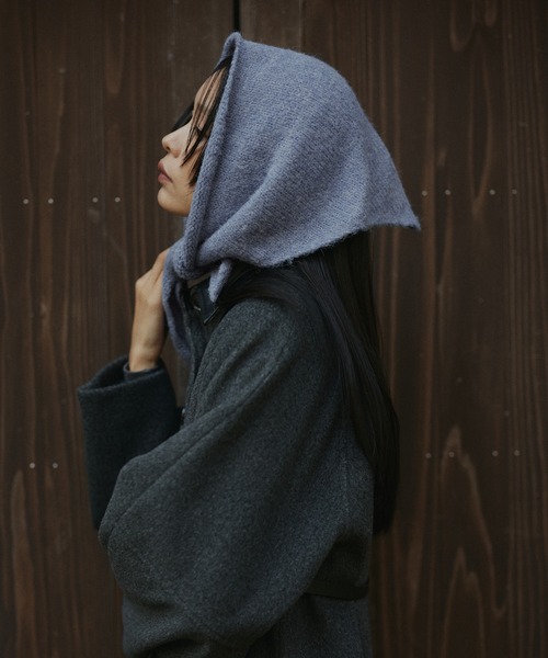 hellam（ヘラム） ストール マフラー トライアングルニットスカーフ