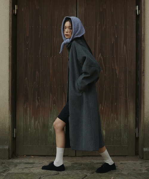 hellam（ヘラム） ストール マフラー トライアングルニットスカーフ