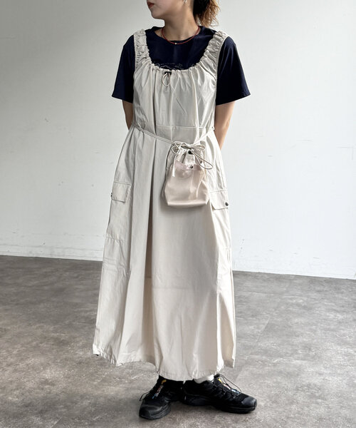 「CPCM」 キャミソールワンピース FREE ブラック レディースの画像2