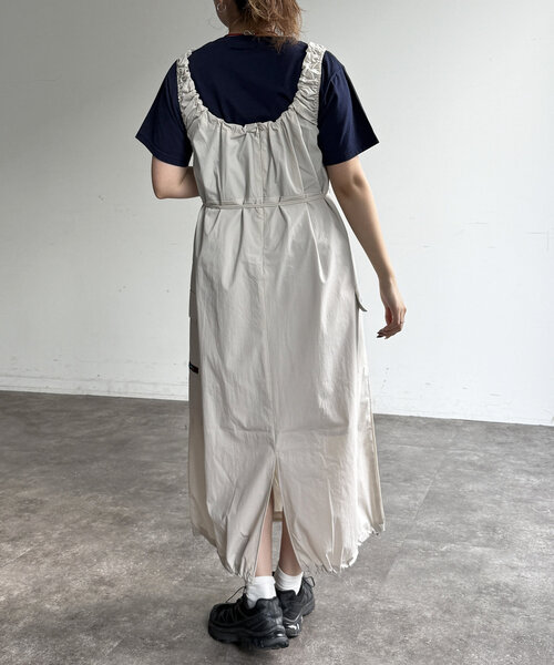 「CPCM」 キャミソールワンピース FREE ブラック レディースの画像4