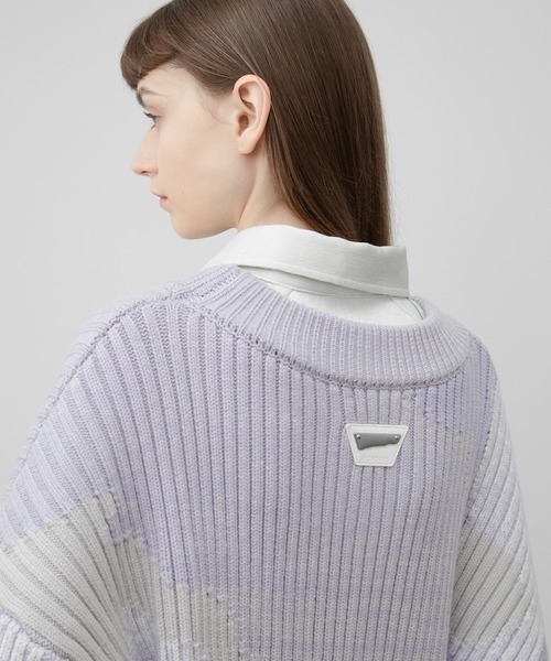 「EKCOOKIES」 長袖ニット S ラベンダー レディース_画像4