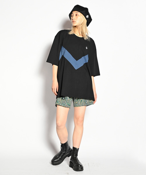 「ALDIES」 半袖Tシャツ FREE オレンジ メンズ_画像2
