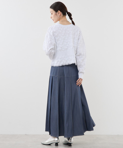 「SOFFITTO」 ニットカーディガン FREE ホワイト レディース_画像9