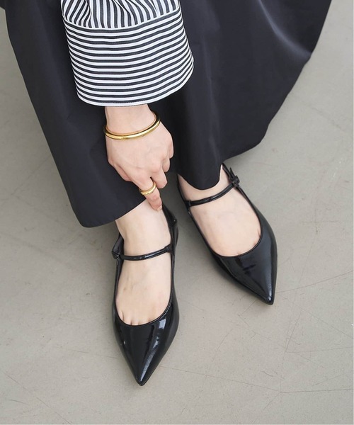 LE TALON（ル タロン） フラットパンプス 24.5cm ブラック レディース
