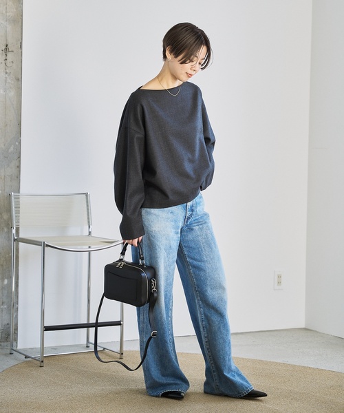 「LE TALON」 フラットパンプス 24.5cm ブラック レディース_画像4