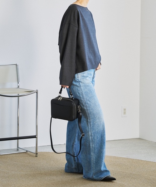 「LE TALON」 フラットパンプス 24.5cm ブラック レディース_画像5