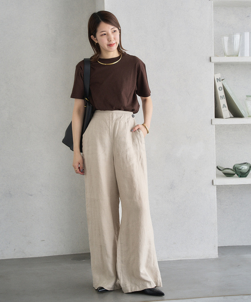 「LE TALON」 フラットパンプス 24.5cm ブラック レディース_画像8
