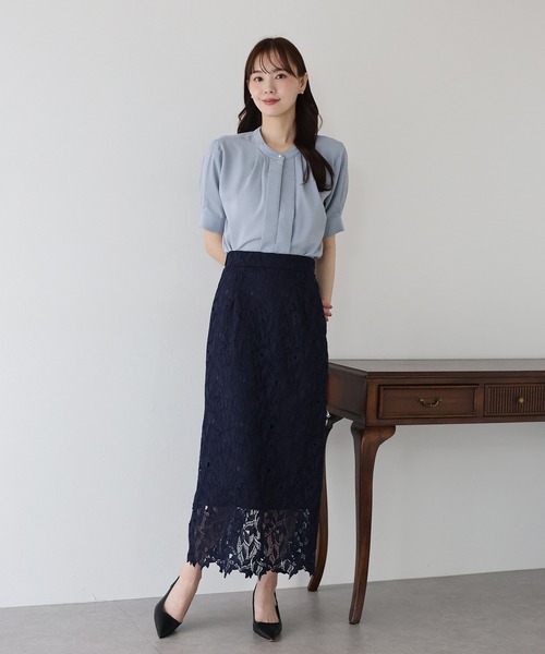 「BLUEEAST」 半袖ブラウス MEDIUM ブルー レディース_画像7