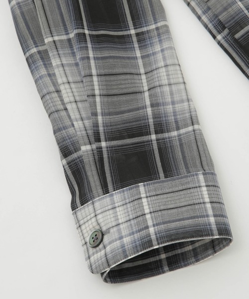 「5525Gallery」 長袖シャツ M レッド メンズ_画像9