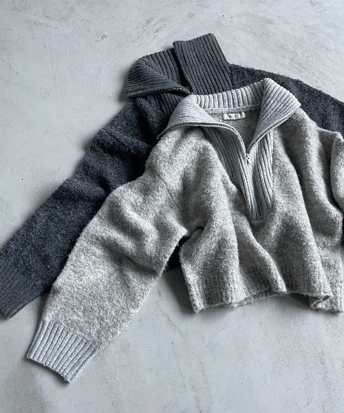 「AIC.」 長袖ニット FREE グレー レディース_画像3