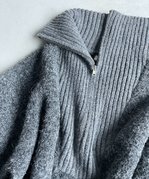 「AIC.」 長袖ニット FREE グレー レディース_画像4