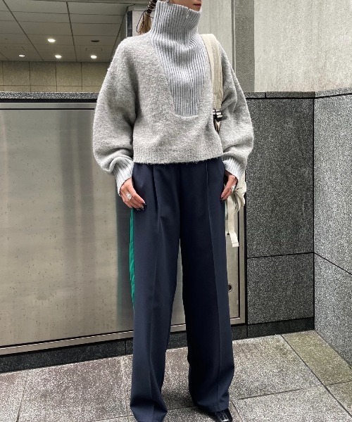 「AIC.」 長袖ニット FREE グレー レディース_画像7