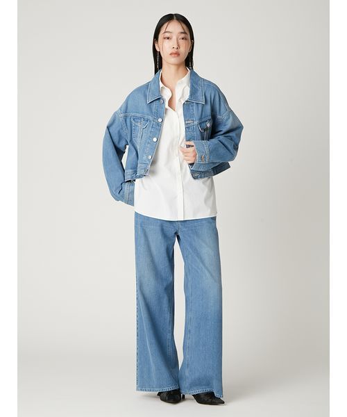 【新品】FRAY I.D コラボ THE TIBBYデニムジャケット MIX F 新品】FRAY I.D コラボ THE TIBBYデニムジャケット BLK F - メルカリ