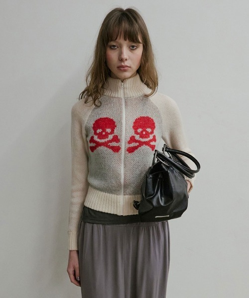 ニット/セーター sculptor SCULPTOR（スカルプター） ニット セーター Skull Zip-Up Sweater