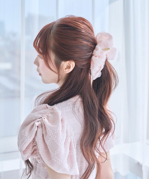 Rose Muse（ロゼミューズ） シュシュ Jacquard check chouchou