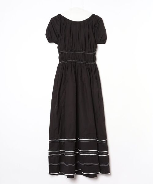 「kate spade new york」 半袖ワンピース SMALL ブラック レディースの画像
