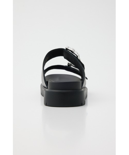 「STACCATO」 フラットサンダル 24.5cm ブラック レディース_画像5