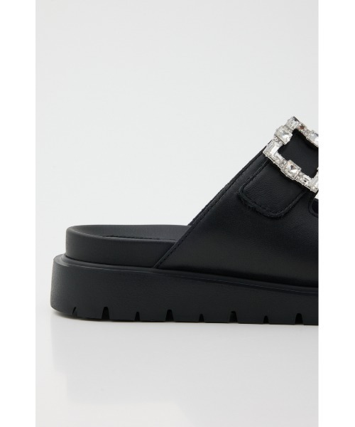 「STACCATO」 フラットサンダル 24.5cm ブラック レディース_画像6