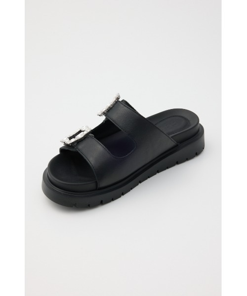 「STACCATO」 フラットサンダル 24.5cm ブラック レディース_画像7