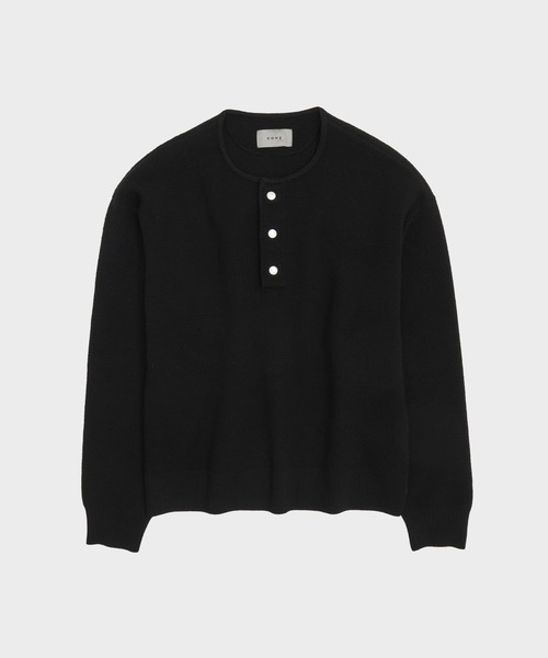 CONZ セーター ニット WOOL WAFFLE HENRY KNIT メンズ : ZOZOTOWN 