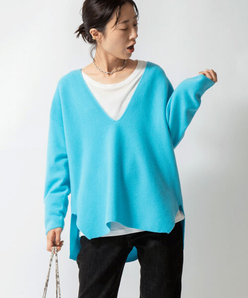 「NOLLEY'S」 長袖ニット 38 ベビーピンク レディース_画像3