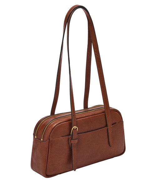 FOSSIL レザー ボストンバッグ 　ショルダー付き FOSSIL（フォッシル） ショルダーストラップ ショルダーバッグ バッグ