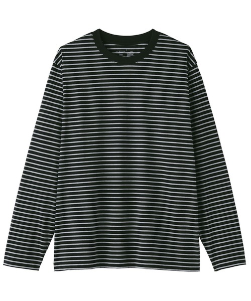 ★タグ付き★ボーダー天竺プリントの四角 Tシャツ ☆タグ付き☆ボーダー天竺プリントの四角 Tシャツ ☆タグ付き