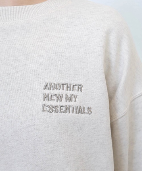 「ANME」 スウェットカットソー X-LARGE ブラック レディース_画像3