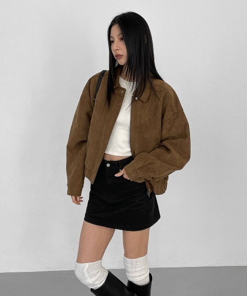 「BLACKUP」 ブルゾン ONESIZE ベージュ レディースの画像