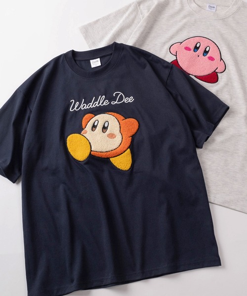 tシャツ 「71」星のカービィ ワドルディ サガラ刺繍 クルーネックT