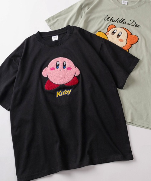 tシャツ 「71」星のカービィ ワドルディ サガラ刺繍 クルーネックT