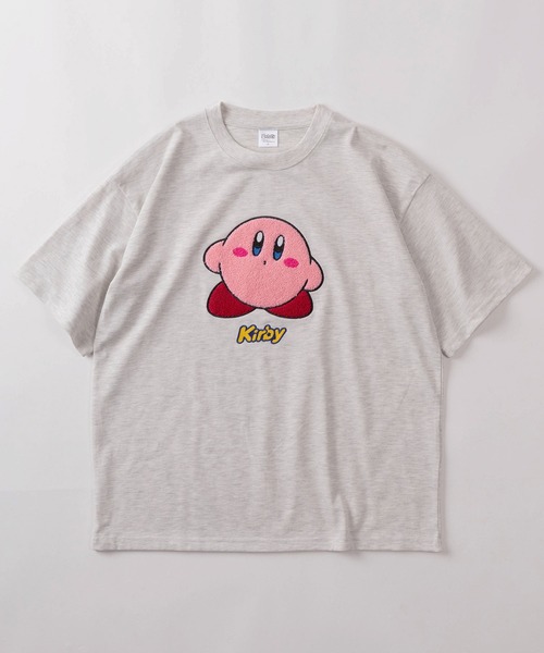 tシャツ 半袖 「71」星のカービィ ワドルディ サガラ刺繍 クルーネック