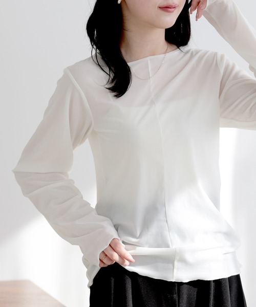 SUNFLOWER EIGHT（サンフラワーエイト） ラインベロアシアートップス