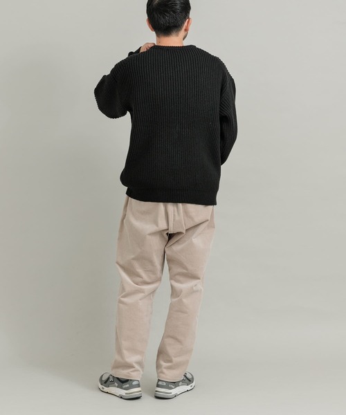 「EKAL」 長袖ニット MEDIUM ベージュ メンズ_画像2