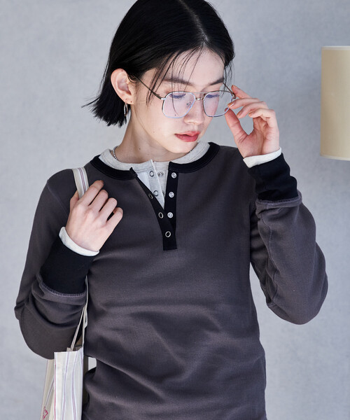 FREAK'S STORE（フリークスストア） tシャツ ダブルフェイス 配色