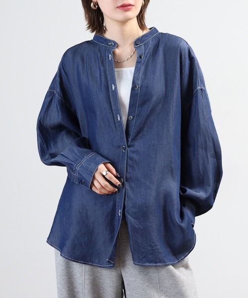 シャツ/ブラウス(長袖/七分) gucci vintage black denim shirt ac GUCCI グッチ クランプ付きデニムシャツ ☆送料込み☆ (GUCCI/ブラウス