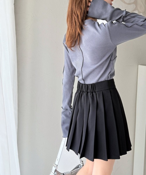 「mily bilet」 キュロット X-LARGE グレー レディース_画像9