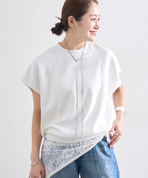 LAYAS tシャツ 半袖 「LAYAS/レイヤーズ」BACK LACE N/S P/O