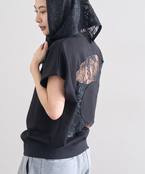 LAYAS tシャツ 半袖 「LAYAS/レイヤーズ」BACK LACE N/S P/O